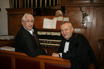 Bill with John Christie.