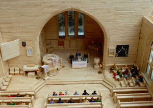 Chancel on Communion Sunday