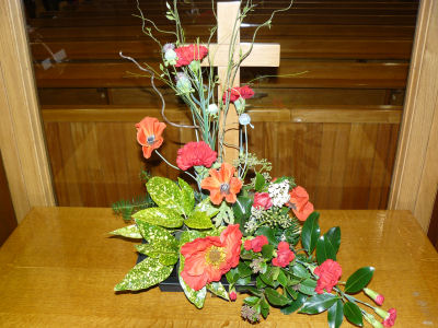 Floral Display in foyer